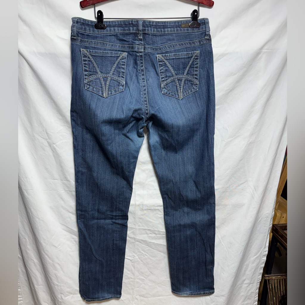 Kut From The Kloth Straight Leg Blue Jeans Sz 14 3at Kut From The Kloth Straight Leg Blue Jeans Sz 14 3at